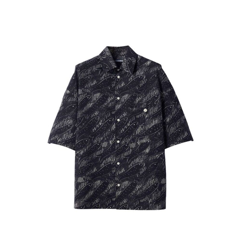 Jacquemus Men Logo Cotton Shirt